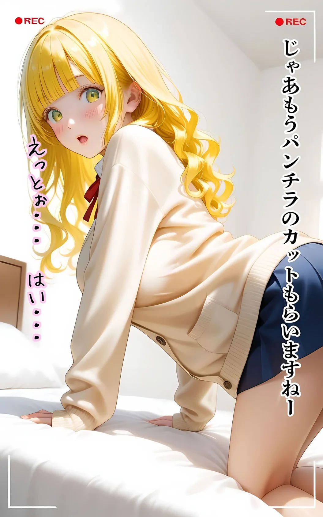 ぱんちら撮影会のはずが、いつのまにかおじさんち〇ぽに沼る話5 モザイク版 14ページ