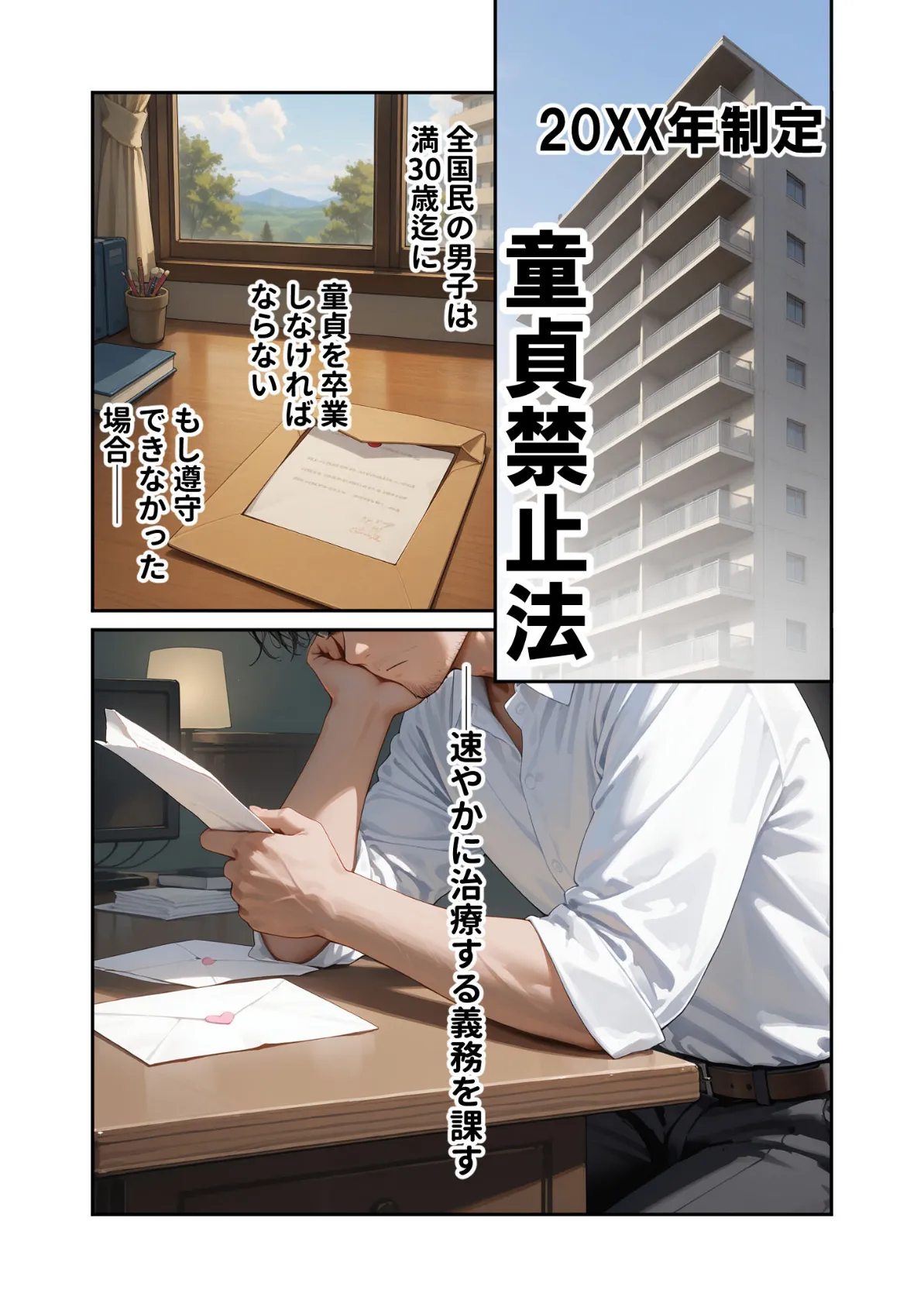 童貞撲滅！セックス・クリニック 〜白衣の天使に痴療された僕の童貞〜 モザイク版 3ページ