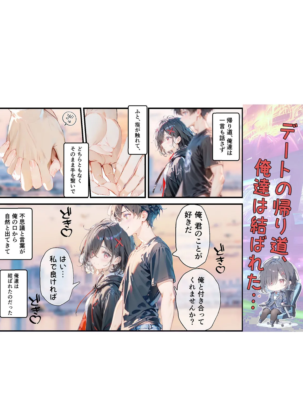 実は推しのVtuberだった地味なクラスメイトと甘々初えっち モザイク版 13ページ