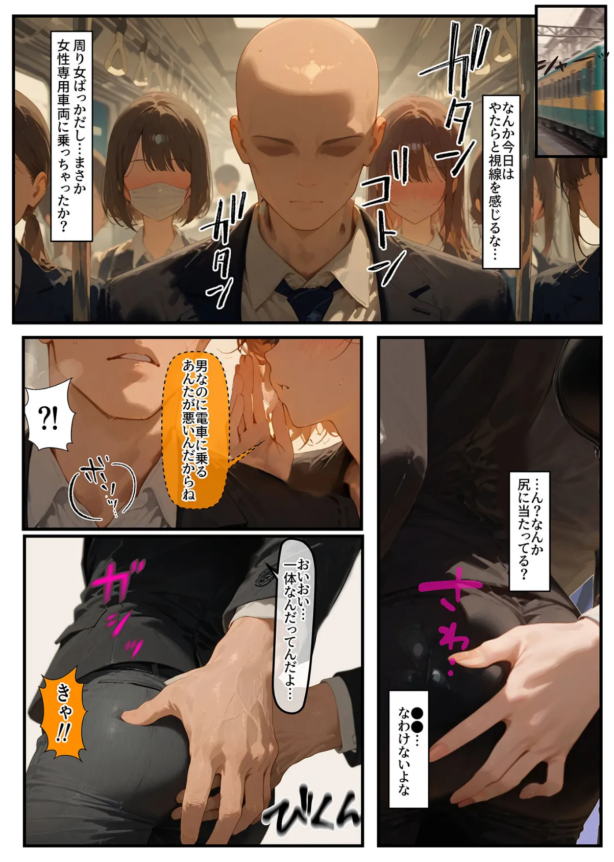 貞操逆転世界では元推し達が処女をこじらせてチ●媚びしてくる モザイク版 5ページ