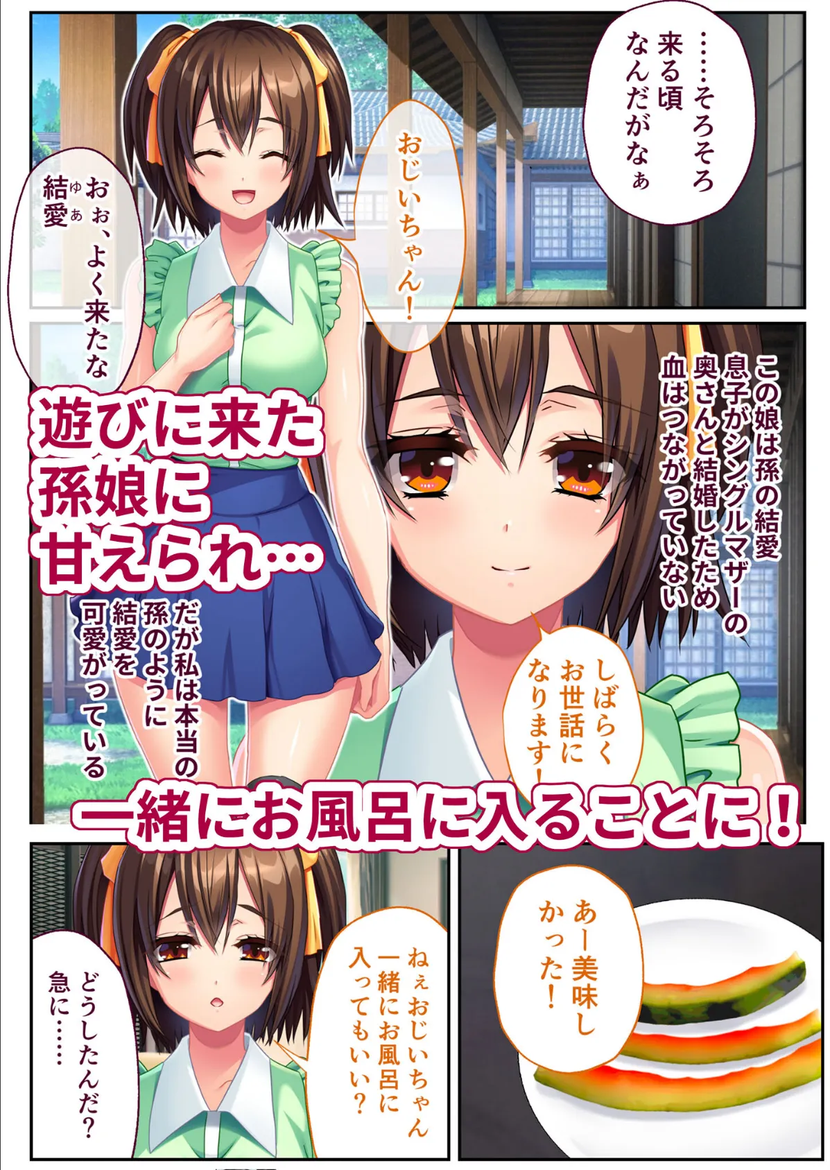 禁じられた年の差恋愛 〜義理の祖父と種付けエッチに耽る夏休み〜 モザイク版 3ページ