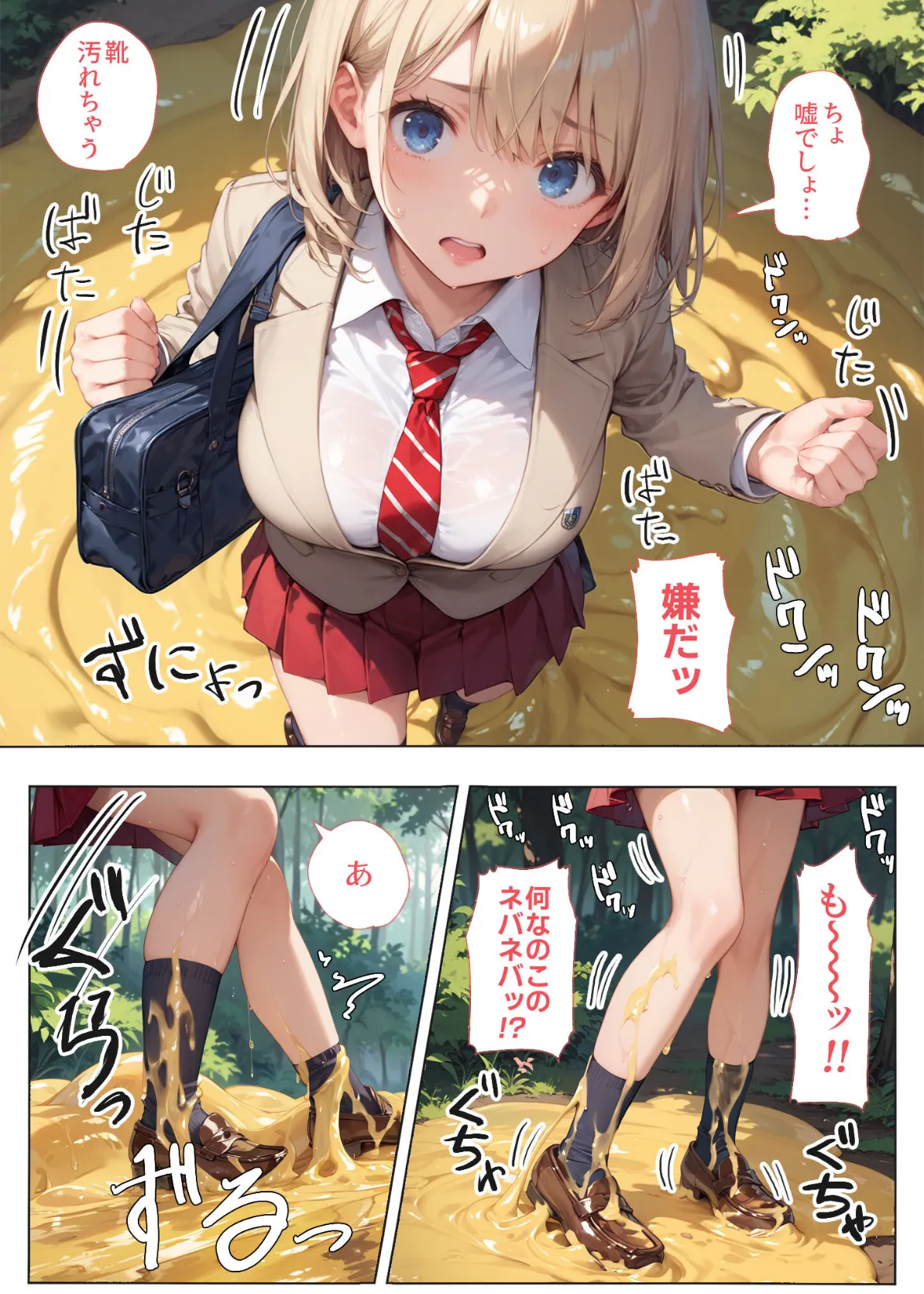 おねぇちゃんどうしたのw？〜囲まれ〇され壊される〜 モザイク版 4ページ