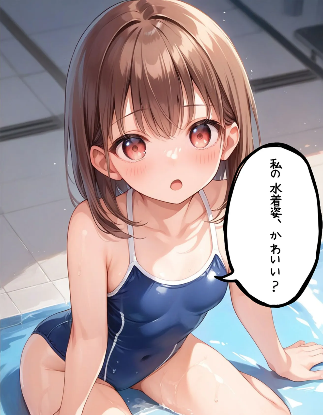 お義兄ちゃんと生ハメ撮影会〜スクール水着でハメまくり モザイク版 4ページ