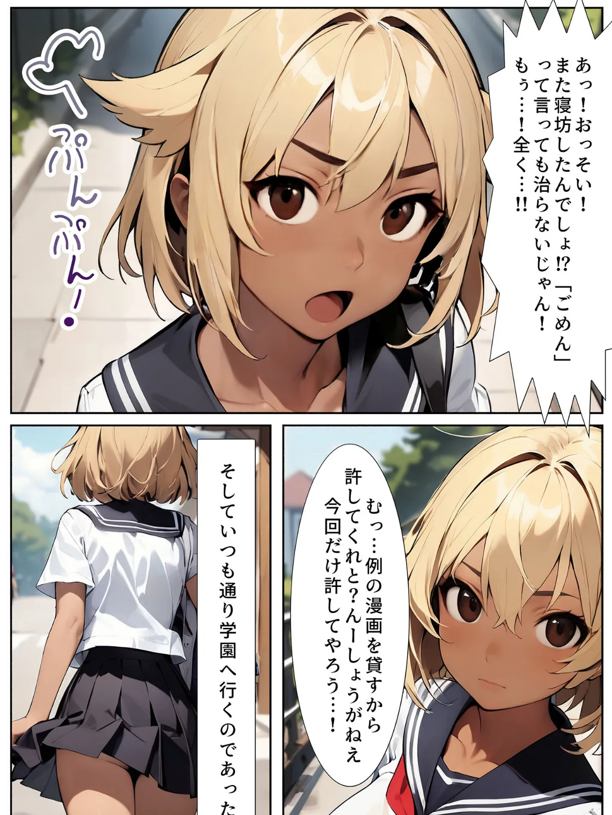 巨乳めちゃくちゃもませてくれる図書委員のギャル モザイク版 4ページ